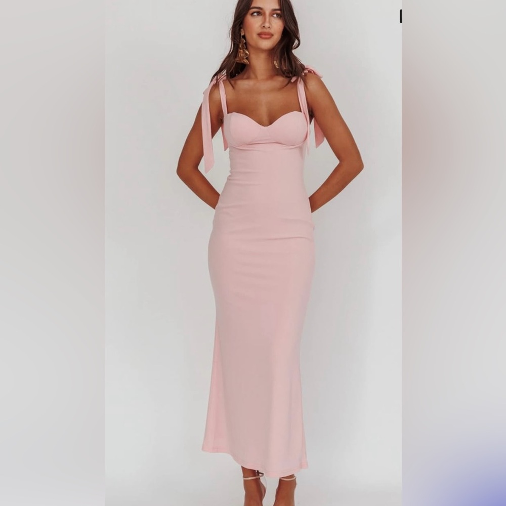 Elegant Pink Sleeveless Dress XS (US)